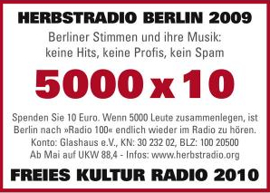 Spendenaufruf Herbstradio