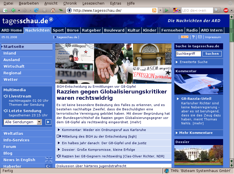 Tagesschau Bgh G8