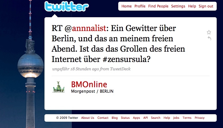 Morgenpost retweets annnalist