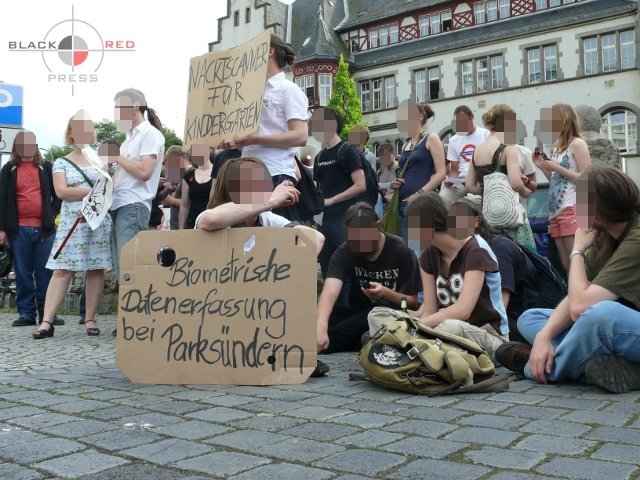 Protest gegen Sch&auml;uble in Jena
